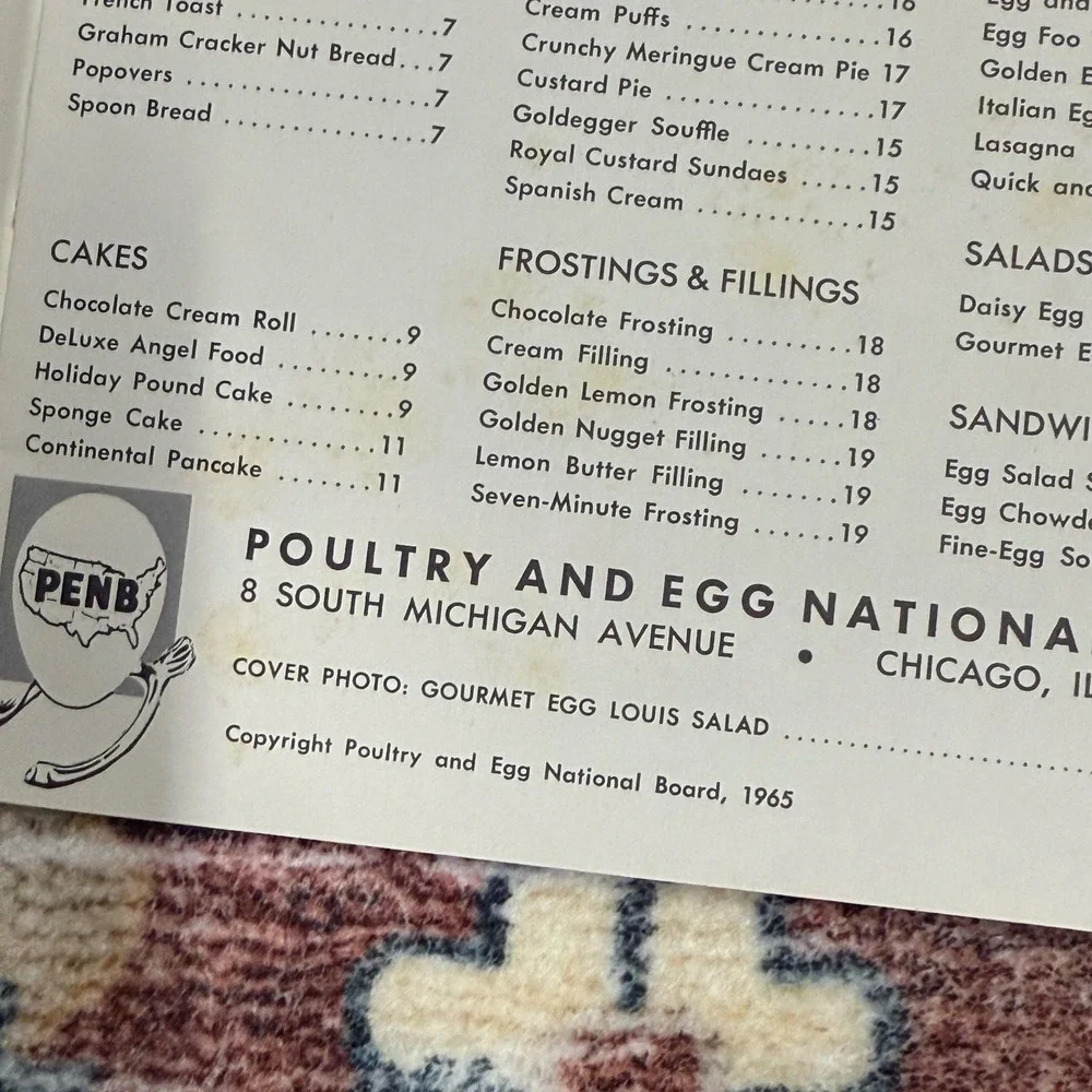 Vintage‎ 1965 Plain and Fancy Ways with Eggs Cookbook Recipes